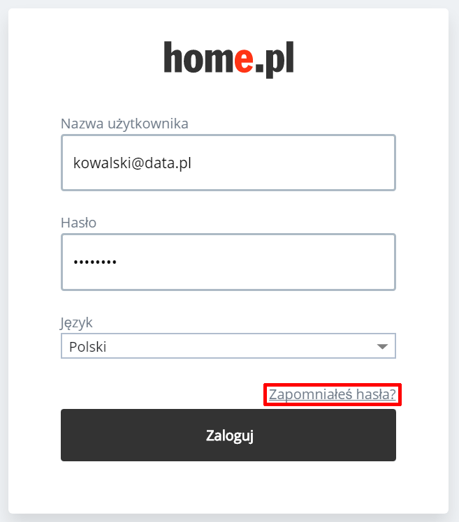 Jak Zmieni Has O Do Panelu Klienta Pomoc Home Pl