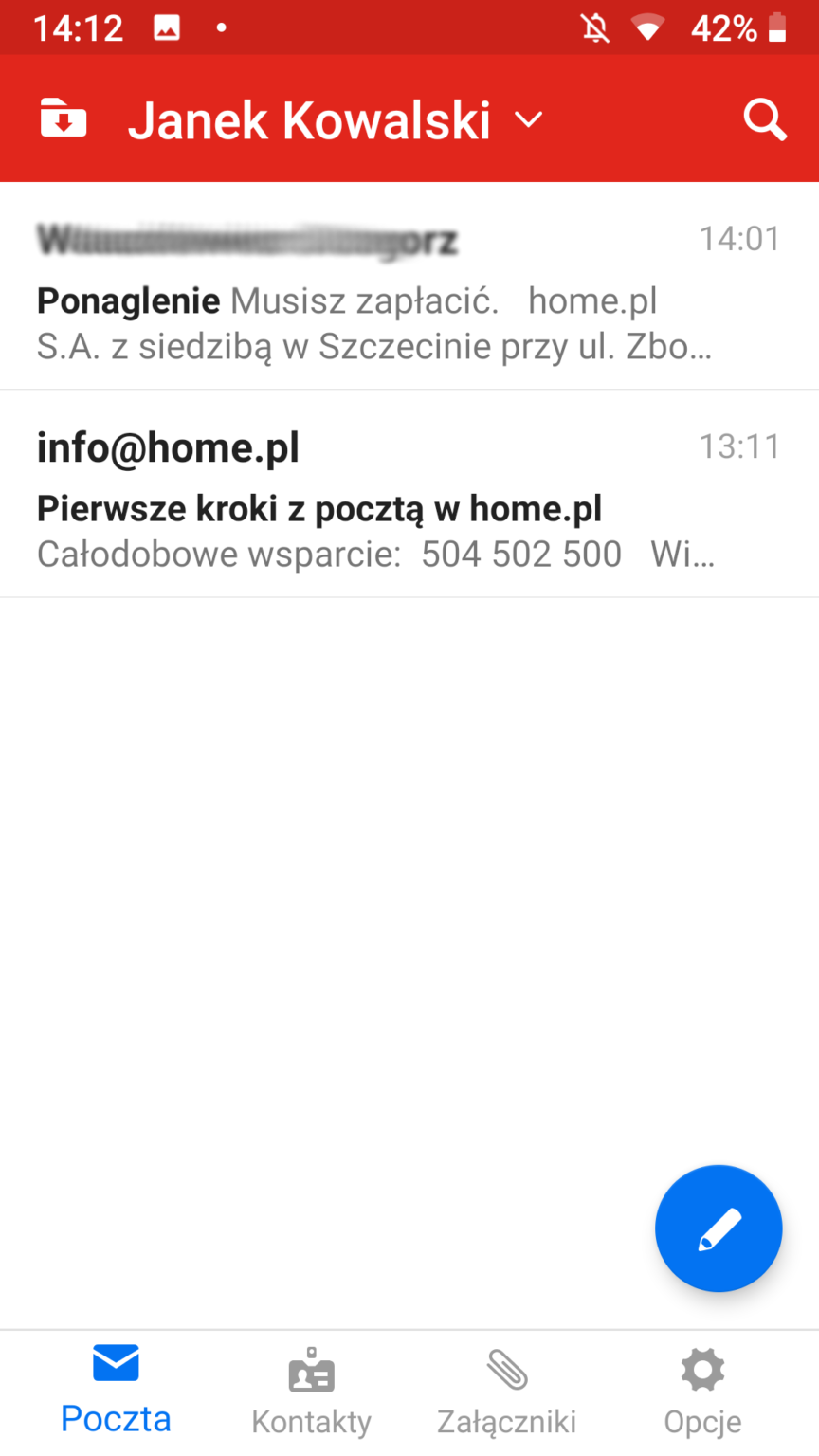 Jak Doda Zewn Trzn Poczt Home Pl Do Konta Poczty Wp Pomoc Home Pl