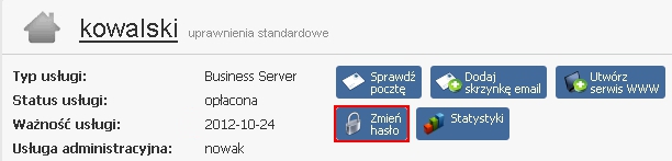 Jak zmienić hasło do usługi przez Panel klienta home.pl?