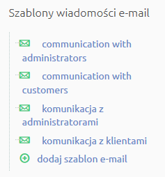 Sklep internetowy - Zawartość - Wiadomości e-mail - Szablony wiadomości e-mail Sklep internetowy - Zawartość - Wiadomości e-mail - Zaprojektuj wygląd wiadomości e-mail wysyłanych do klienta