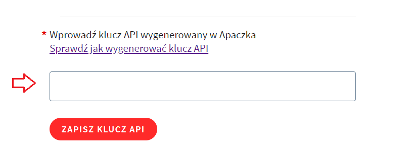 Wprowadź klucz App ID integracji apaczka.pl