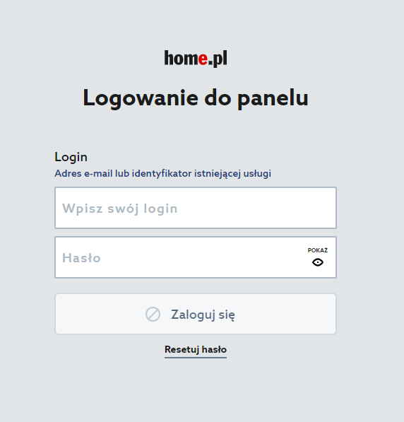 Jak zalogować się do Panelu klienta Office365 w home.pl?