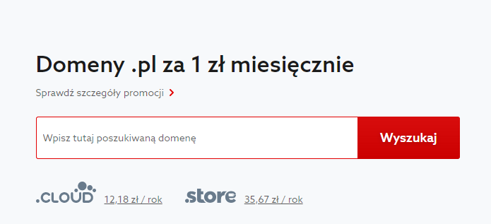 Wyszukiwarka domen home.pl