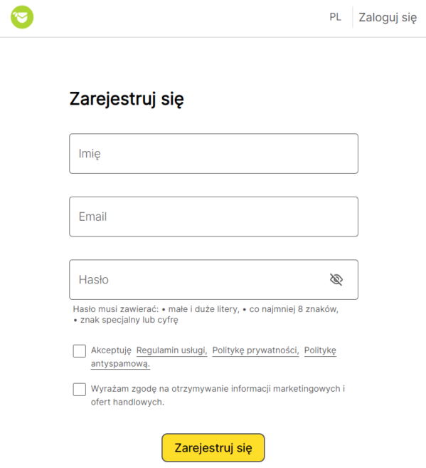FreshMail - Załóż darmowe konto - Wypełnij formularz rejestracji
