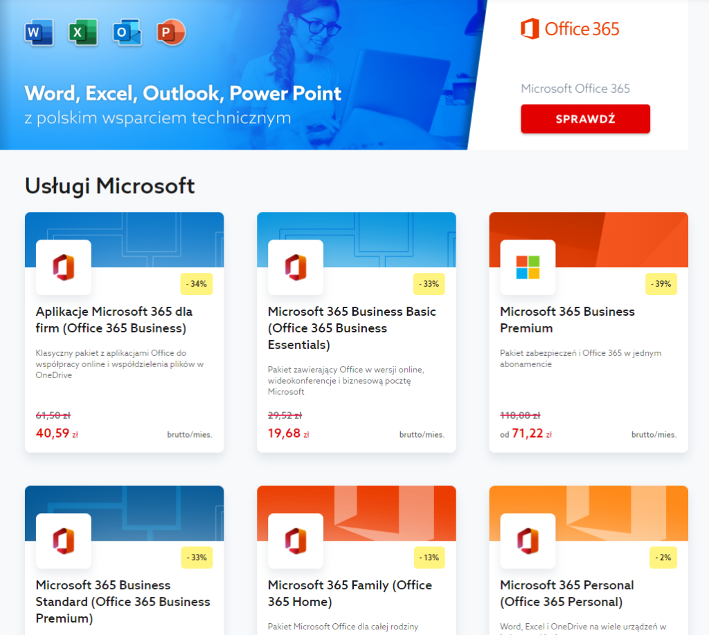 Jak zamówić pakiet biurowy Office 365 w home.pl?