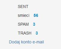 Poczta home.pl - Kliknij Dodaj konto e-mail