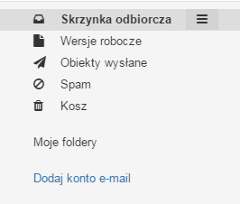 Poczta home.pl - Boczne menu - Kliknij przycisk Dodaj konto e-mail