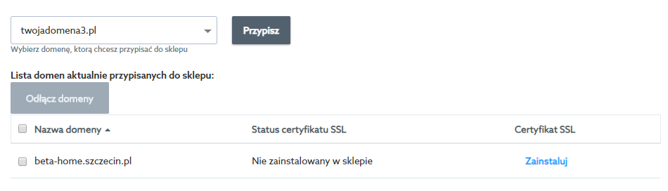 Instalacja certyfikatu SSL w sklepie internetowym home.pl