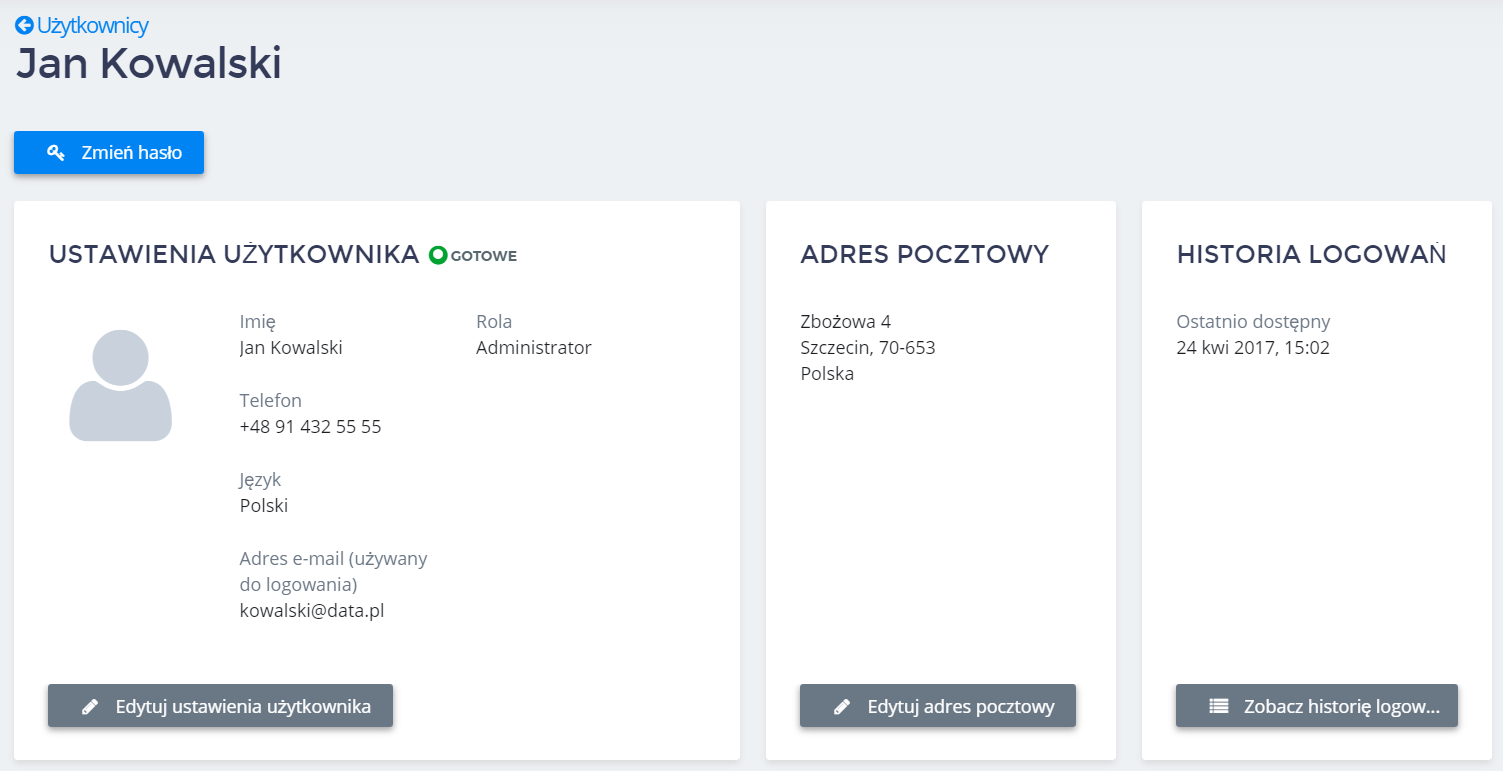 Jak zmienić hasło do konta użytkownika? » Pomoc | home.pl