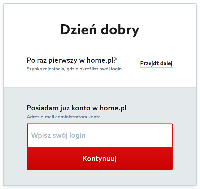 Oferta home.pl - Certyfikat SSL - Wybieram - Przechodzę do koszyka - Identyfikacja podczas zamawiania certyfikatu SSL w home.pl