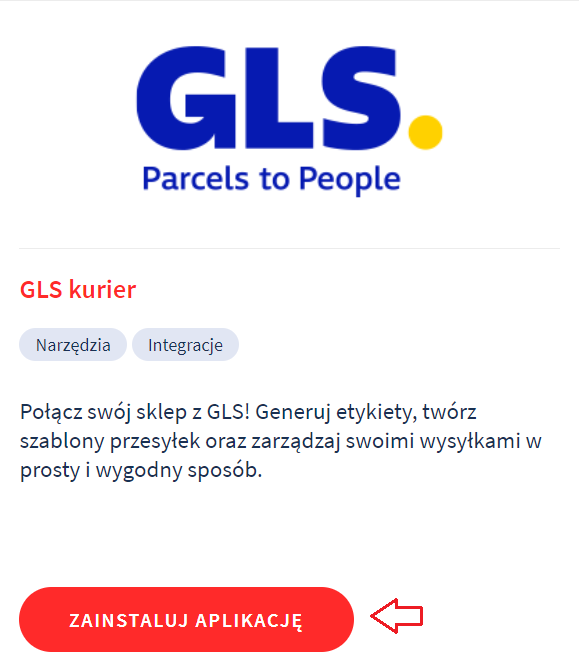 Aplikacja: Integracja z kurierem GLS