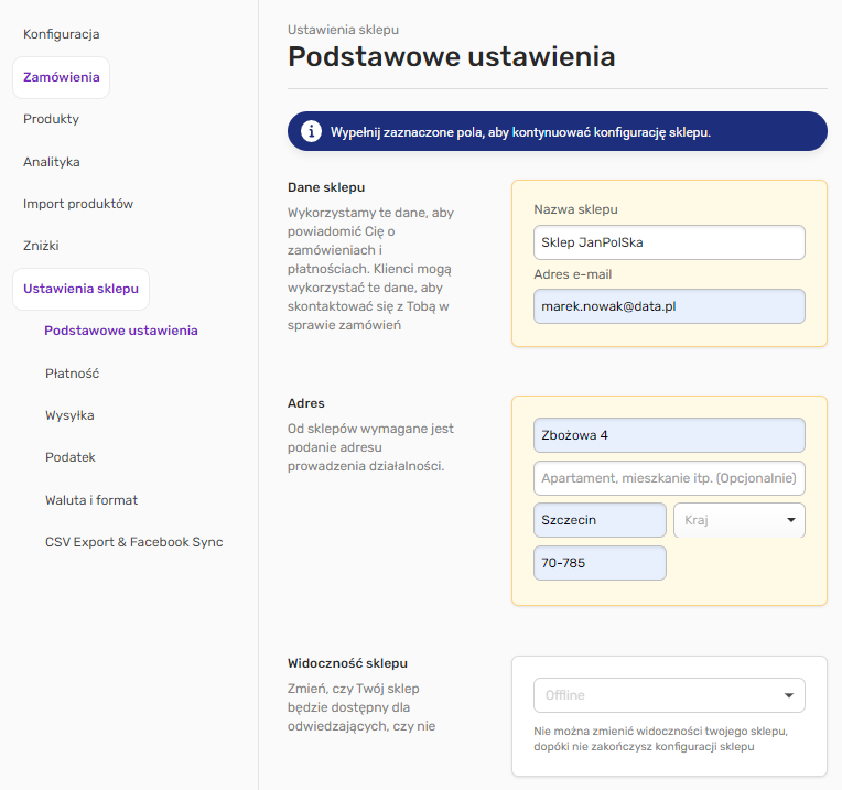Jak wyłączyć sklep w kreatorze WWW home.pl?