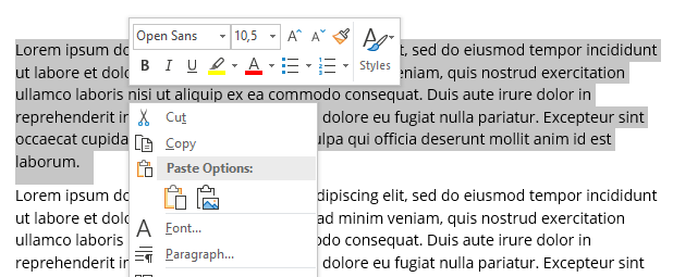 Free text-to-image converter - Microsoft Word
