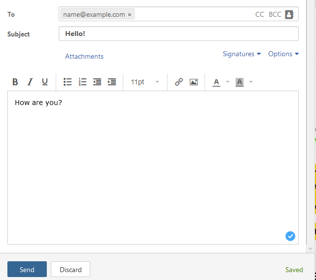 Create new e-mail