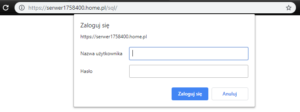 Logowanie do panelu phpMyAdmin - home.pl