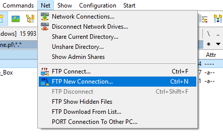 How to upload files to an FTP server using Total Commander?