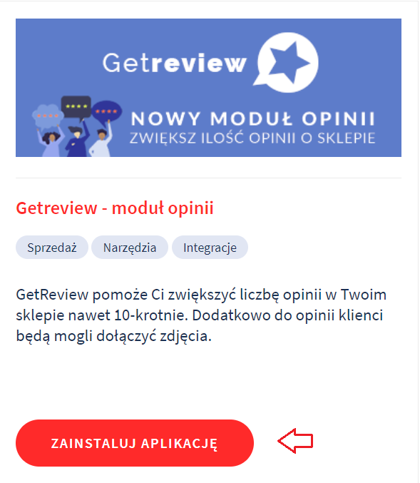 Aplikacja Getreview