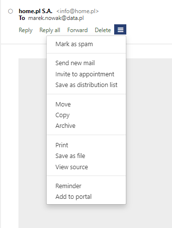 How to save an e-mail to a file?