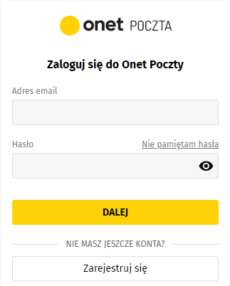 Logowanie do Poczty Onet.pl. Zaloguj się do swojej skrzynki e-mail.