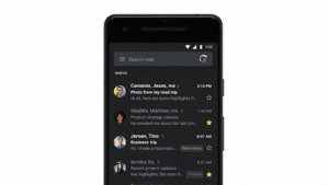Ciemny motyw dla aplikacji mobilnej Gmail