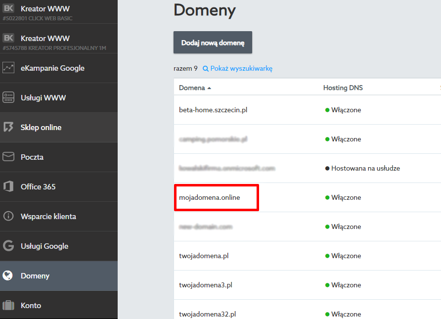 Jak włączyć lub wyłączyć blokadę registrara w Panelu klienta home.pl?