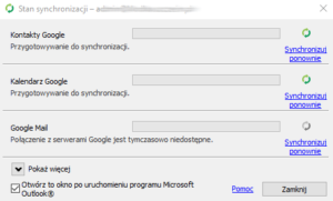 Synchronizator G Suite w Outlook