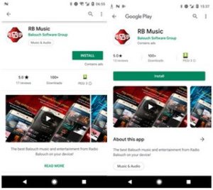złośliwa aplikacja Radio Balouch w Google Play