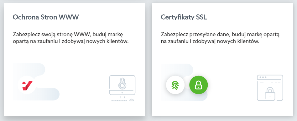 Wybierz kategorię: Ochrona stron WWW, jeśli chcesz zamówić Ochronę WWW w home.pl.