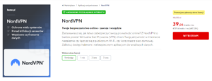 Rejestracja usługi NORD VPN w home.pl