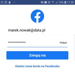 Jak zalogować się do konta Facebook w aplikacji mobilnej?