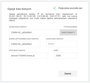 Kopia zapasowa bazy danych