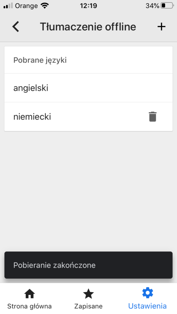 Tłumaczenia offline w Google Tłumacz - pobieranie słownika na Android lub iOS