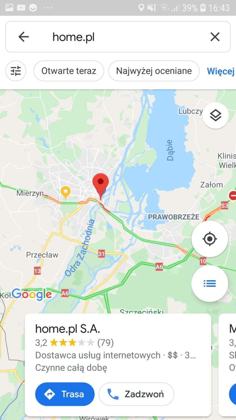 Mapa Google wyznaczanie trasy dojazdu » Pomoc home.pl