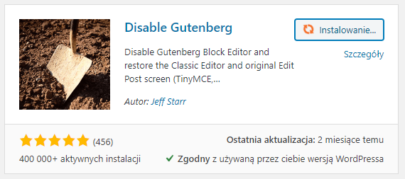 Disable Guteberg - jak wyłączyć edytor Gutenberga w WordPress?