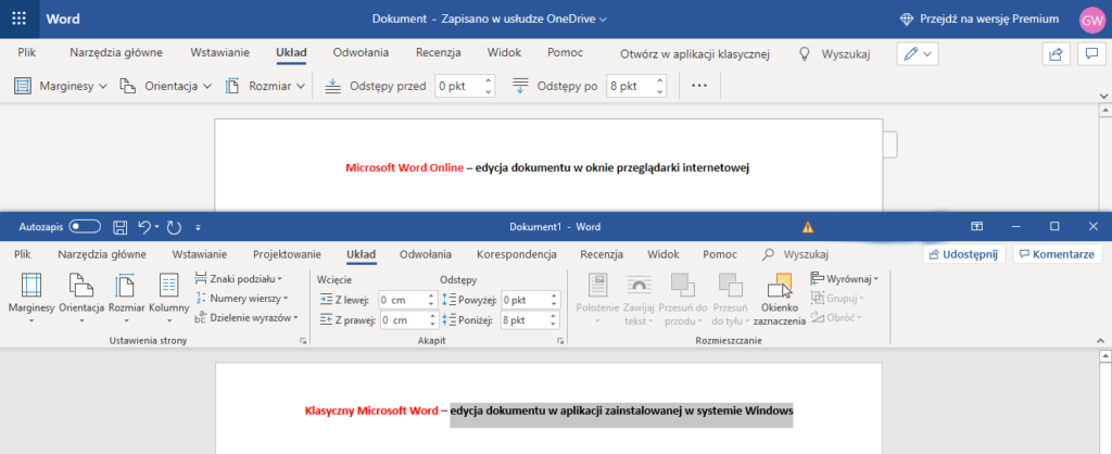 Czym różni się Microsoft Word od wersji Word Online?