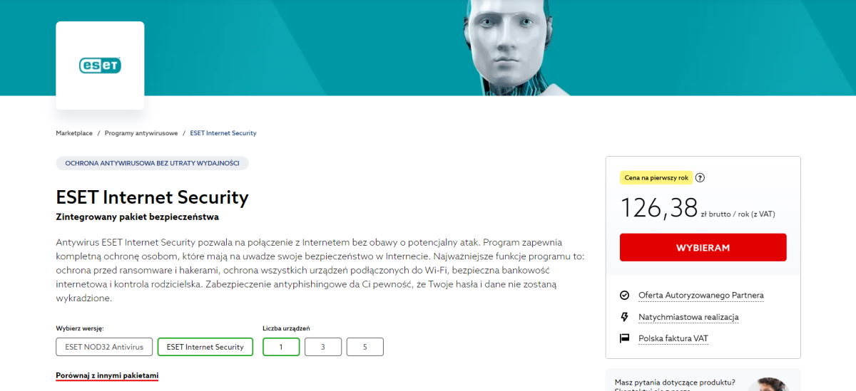 Jak zamówić program antywirusowy ESET w home.pl?
