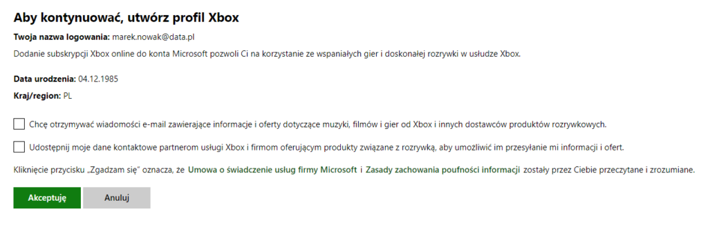wapenkamer verhoging Werkelijk Jak założyć konto Xbox Live i rozpocząć grę na konsoli Xbox? » Pomoc |  home.pl