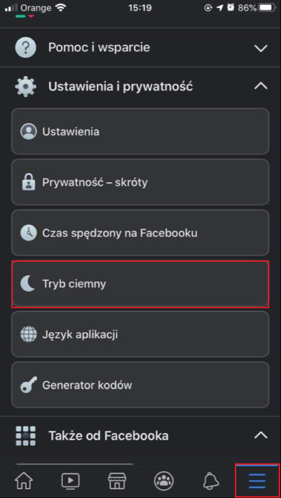 Jak włączyć ciemny motyw na Facebooku? » Pomoc home.pl