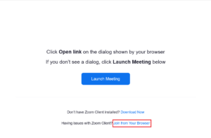 Zoom – jak dołączyć do spotkania przez przeglądarkę