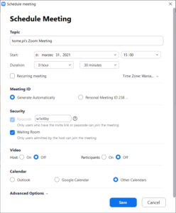 Schedule meeting