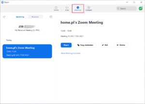 Planowanie spotkania i wysłanie zaproszenia Zoom