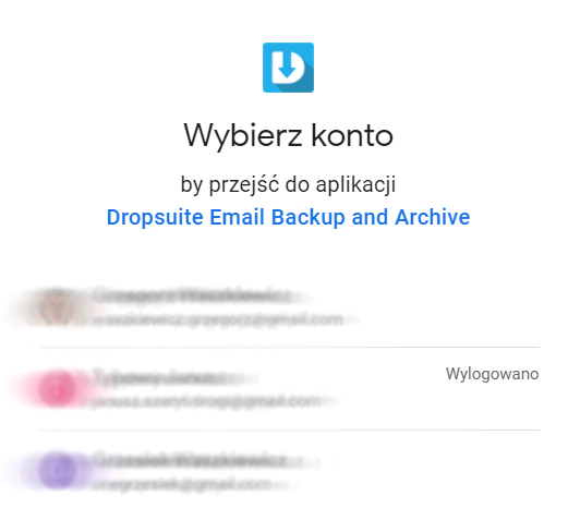 Kopia zapasowa poczty Gmail w usłudze Dropsuite