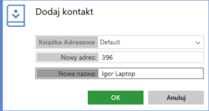 Wypełnij dane kontaktu AnyDesk