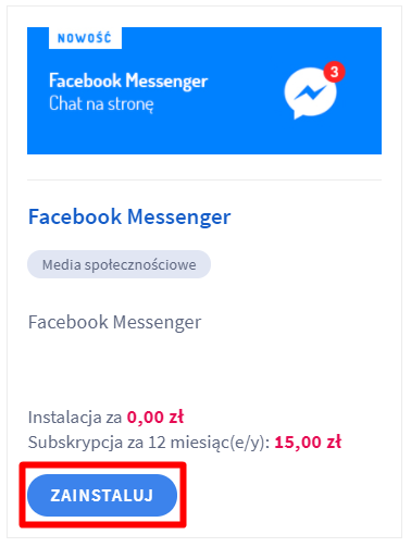 Aplikacja: Facebook Messenger – Mamezi