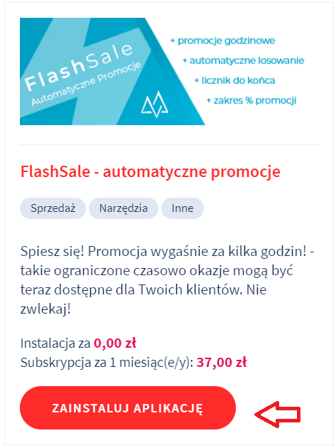 FlashSale automatyczne promocje
