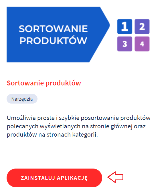 aplikacja sortowanie produktów Paweł Bolimowski