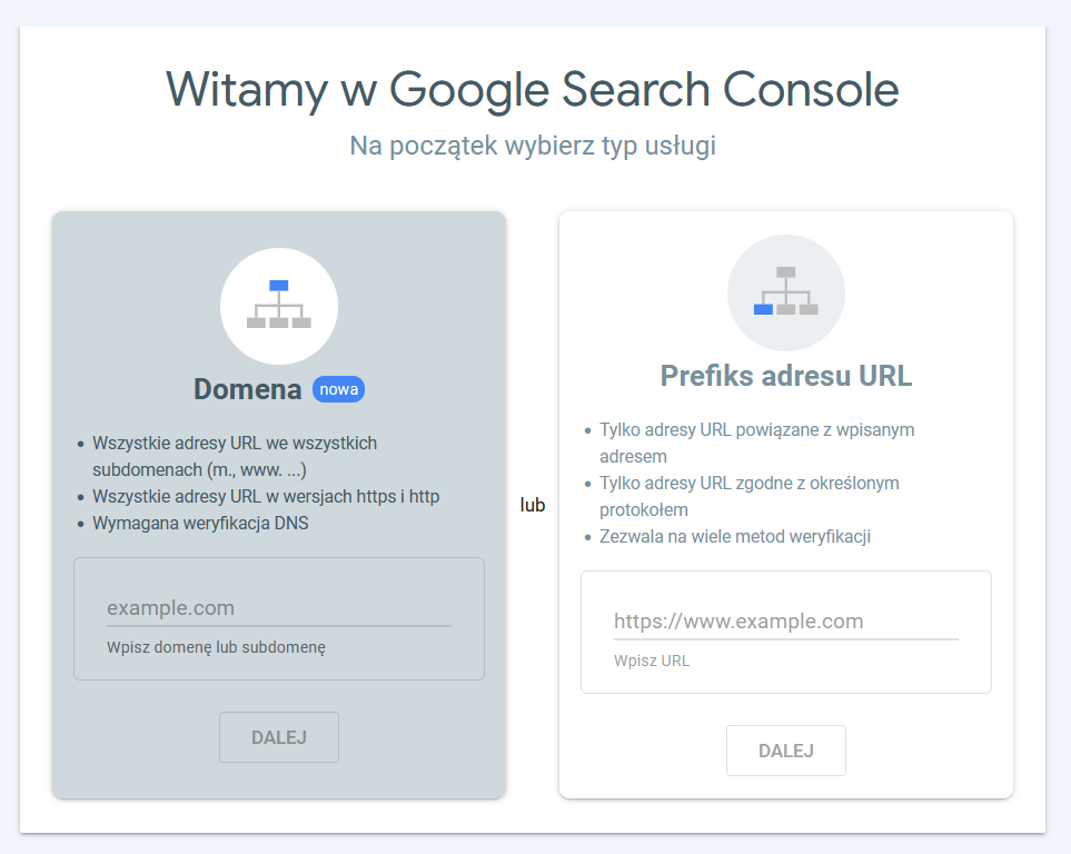 Witamy w Google Search Console