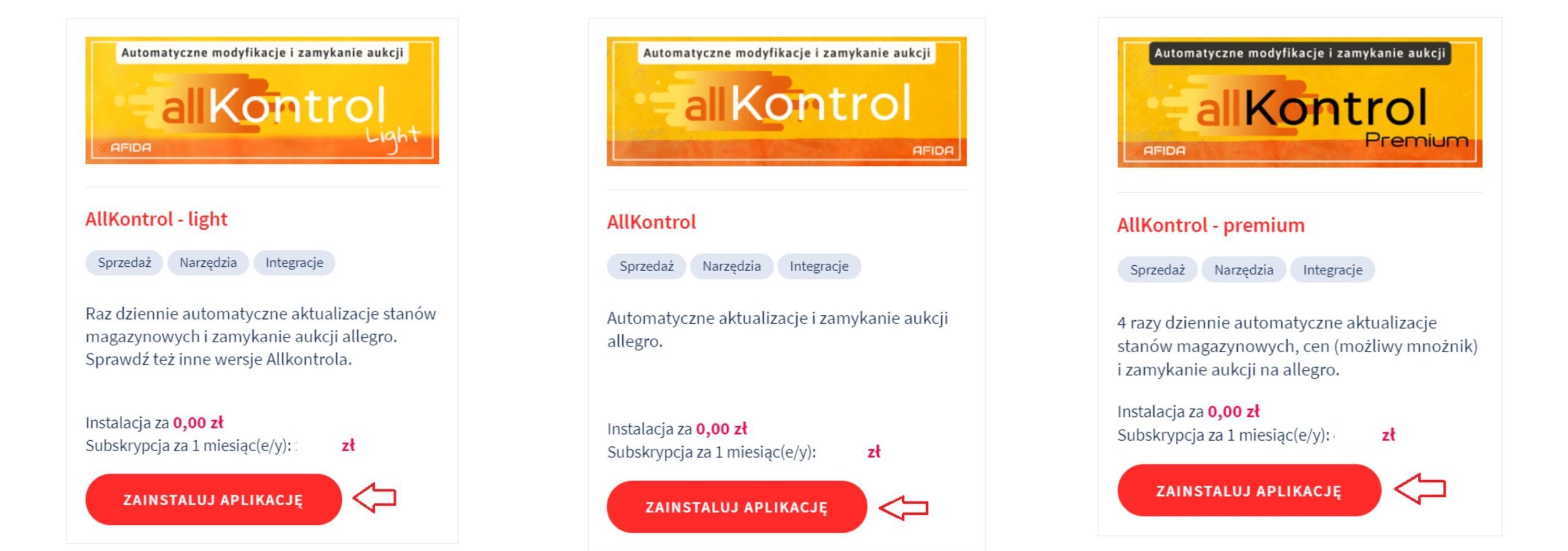 Aplikacja: AllKontrol Light