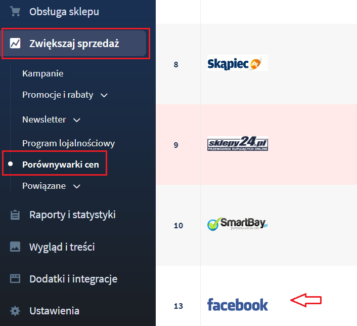 Jak wgrać produkty (feed produktowy) z eSklepu home.pl do katalogu w Sklepie Facebook