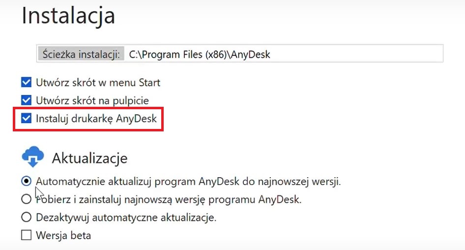 Jak wydrukować dokument w AnyDesk zdalnie?